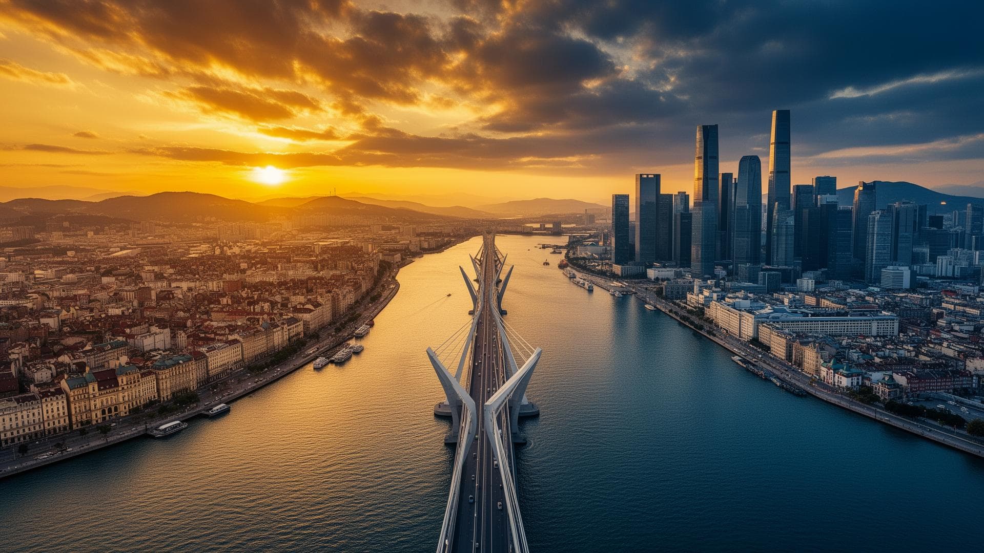 Most spojující Evropu a Koreu — symbolický obraz spolupráce